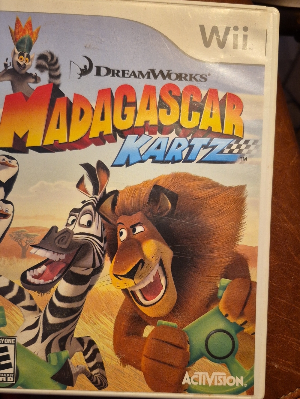 DreamWorks Madagascar Kartz Wii Game - Colorful Cover Art